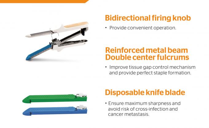 Grampeador linear e Staples-Miconvey cirúrgicos médicos